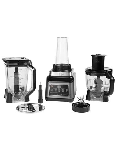Robot de bucatarie Ninja 3 in 1 BN800EU, 1200 W, 2.1 L, Negru/Argintiu