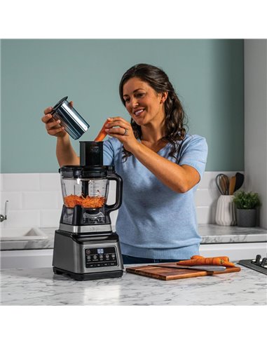 Robot de bucatarie Ninja 3 in 1 BN800EU, 1200 W, 2.1 L, Negru/Argintiu