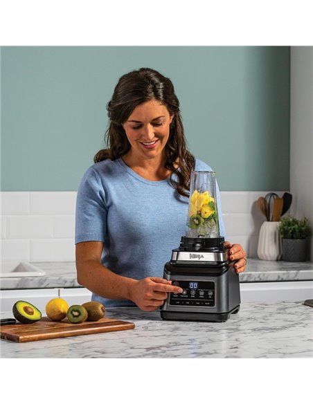 Robot de bucatarie Ninja 3 in 1 BN800EU, 1200 W, 2.1 L, Negru/Argintiu