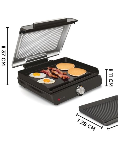 Gratar electric Ninja GR101EU, 1450 W, 60-260°C, Negru