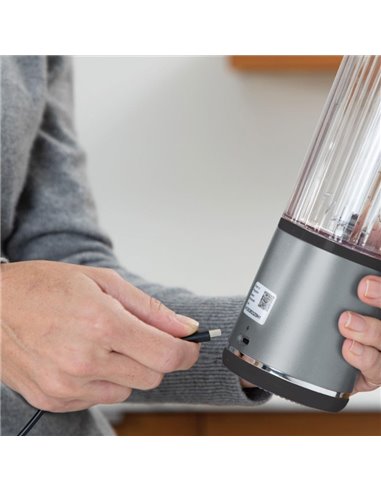 Blender portabil wireless si reincarcabil Ninja BC151EUBK, 530 ml, Negru/Argintiu