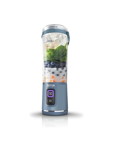 Blender portabil wireless si reincarcabil Ninja BC151EUNV, 530 ml, Albastru