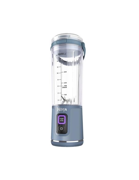 Blender portabil wireless si reincarcabil Ninja BC151EUNV, 530 ml, Albastru