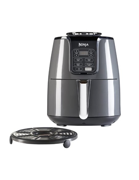 Friteuza cu aer cald Ninja AF100EU, 4 functii, 1500 W, 3.8 L, Negru/Gri