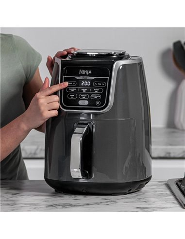 Friteuza cu aer cald Ninja AF160EU, 6 functii, 1750 W, 5.2 L, Gri Friteuza cu aer cald Ninja AF160EU, 6 functii, 1750 W, 5.2 L, Gri