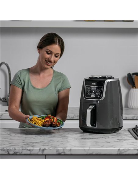 Friteuza cu aer cald Ninja AF160EU, 6 functii, 1750 W, 5.2 L, Gri Friteuza cu aer cald Ninja AF160EU, 6 functii, 1750 W, 5.2 L, Gri