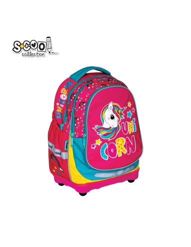 SC2642,Ghiozdan anatomic UNICORN, 38x39x19.5 cm - S-COOL