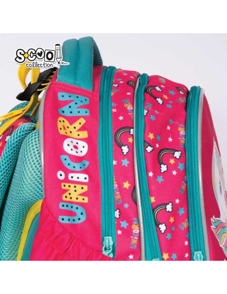 SC2642,Ghiozdan anatomic UNICORN, 38x39x19.5 cm - S-COOL