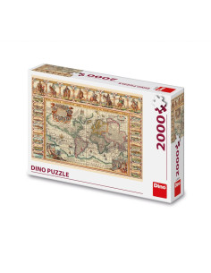 561274,Puzzle harta istorica a lumii, 2000 piese - DINO TOYS