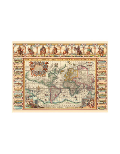 561274,Puzzle harta istorica a lumii, 2000 piese - DINO TOYS