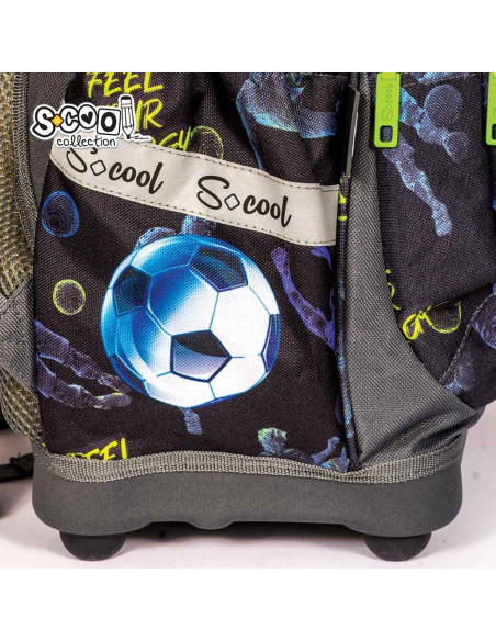 SC2646,Ghiozdan anatomic FOOTBALL, 38x39x19.5 cm - S-COOL