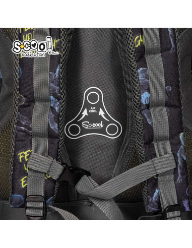 SC2646,Ghiozdan anatomic FOOTBALL, 38x39x19.5 cm - S-COOL