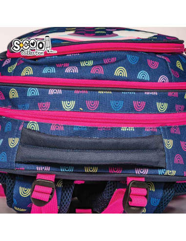 SC2640,Ghiozdan anatomic RAINBOW, 38x39x19.5 cm - S-COOL