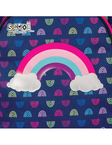 SC2640,Ghiozdan anatomic RAINBOW, 38x39x19.5 cm - S-COOL