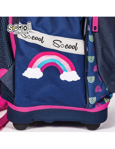 SC2640,Ghiozdan anatomic RAINBOW, 38x39x19.5 cm - S-COOL