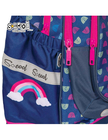 SC2640,Ghiozdan anatomic RAINBOW, 38x39x19.5 cm - S-COOL