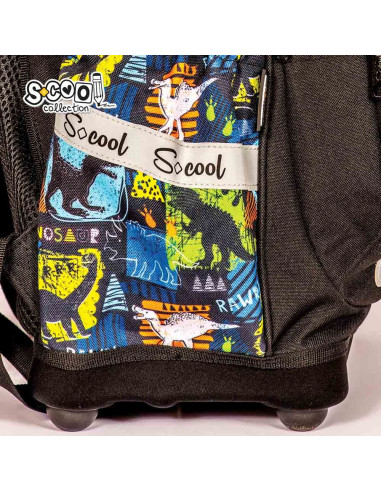 SC2644,Ghiozdan anatomic S-COOL SC2644, Motiv dinozaur