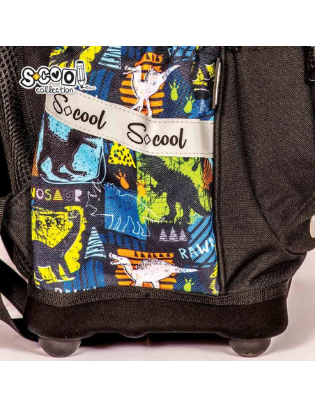 SC2644,Ghiozdan anatomic S-COOL SC2644, Motiv dinozaur