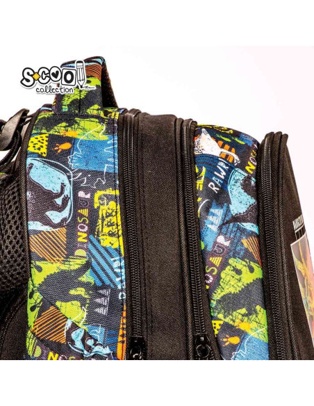 SC2644,Ghiozdan anatomic S-COOL SC2644, Motiv dinozaur