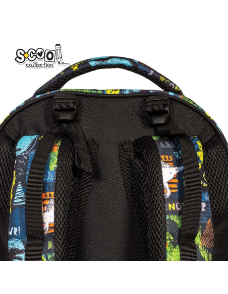 SC2644,Ghiozdan anatomic S-COOL SC2644, Motiv dinozaur