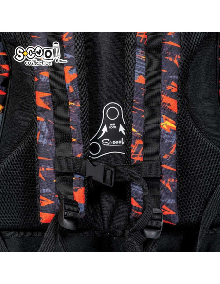 SC2647,Ghiozdan anatomic S-COOL SC2647, Motiv street ball