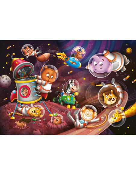 RVSPC00857,Puzzle animalute in spatiu 2x12 piese