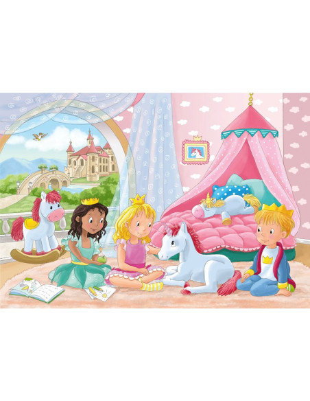 RVSPC00858,Puzzle printese si unicorn 2x12 piese