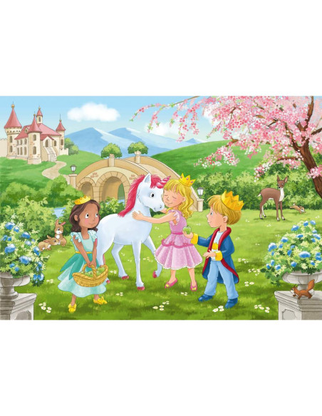 RVSPC00858,Puzzle printese si unicorn 2x12 piese