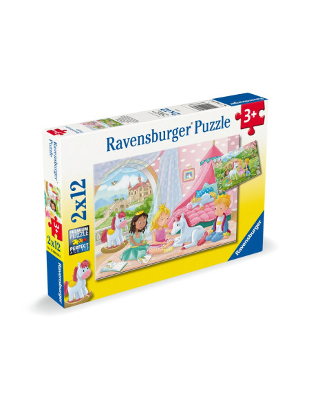 RVSPC00858,Puzzle printese si unicorn 2x12 piese