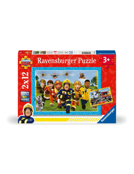 RVSPC01031,Puzzle pompierul Sam si prietenii 2x12 piese