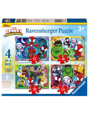 RVSPC01064,Puzzle Spidey 12 16 20 24 piese