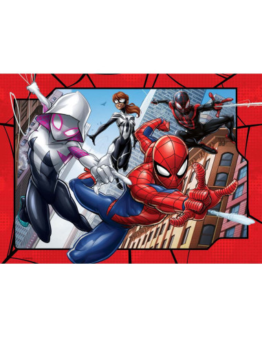 RVSPC01076,Puzzle Spiderman 4x100 piese