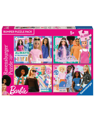 RVSPC01077,Puzzle Barbie 4x100 piese