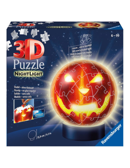 RVS3D11253,Puzzle 3D luminos Halloween 72 piese