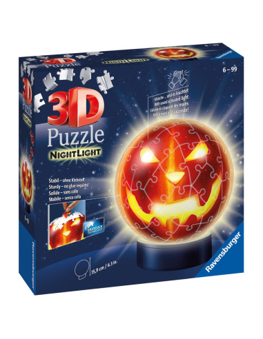 RVS3D11253,Puzzle 3D luminos Halloween 72 piese