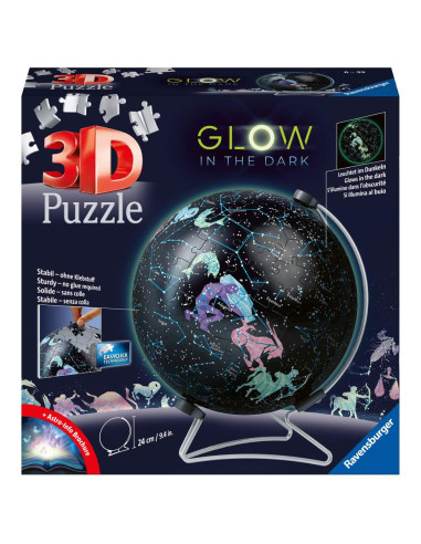 RVS3D11544,Puzzle 3D glob lumineaza in intuneric 180 piese