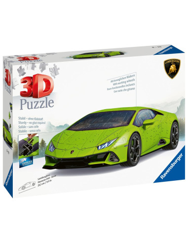 RVS3D11559,Puzzle 3D Lamborghini verde 108 piese