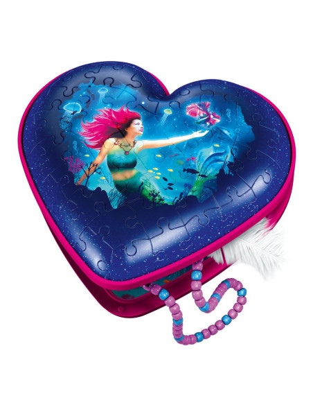 RVS3D11249,Puzzle 3D cutie inima sirena 54 piese