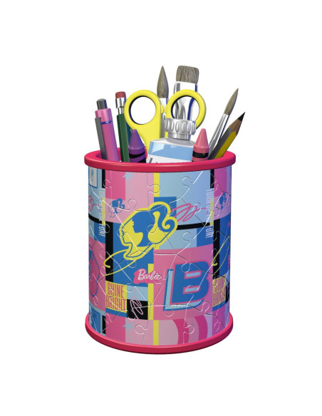 RVS3D11585,Puzzle 3D suport pixuri Barbie 54 piese