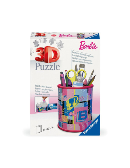 RVS3D11585,Puzzle 3D suport pixuri Barbie 54 piese