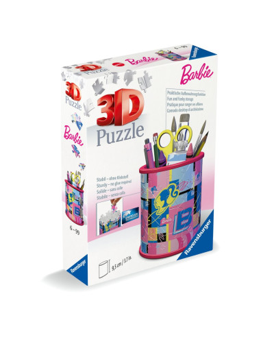 RVS3D11585,Puzzle 3D suport pixuri Barbie 54 piese