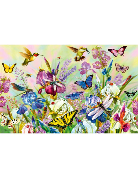 RVSPA00767,Puzzle pajiste cu flori 200 piese