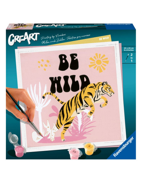 RVSPBN23665,Pictura pe numere tigru Be Wild