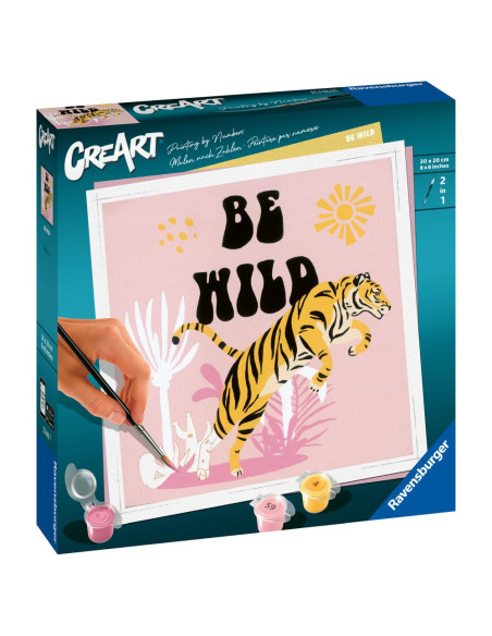 RVSPBN23665,Pictura pe numere tigru Be Wild