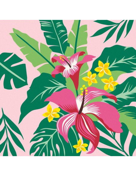 RVSPBN23728,Pictura pe numere plante tropicale