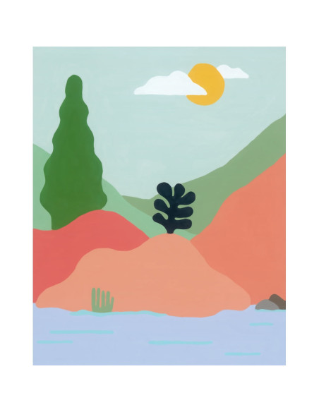 RVSPBN23642,Pictura pe numere lac