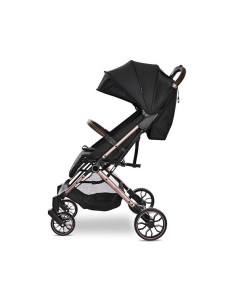 10021902501,Carucior pentru nou-nascut, Ribera, tip troler, dimensiuni compatibile avion, Black Pearl 2