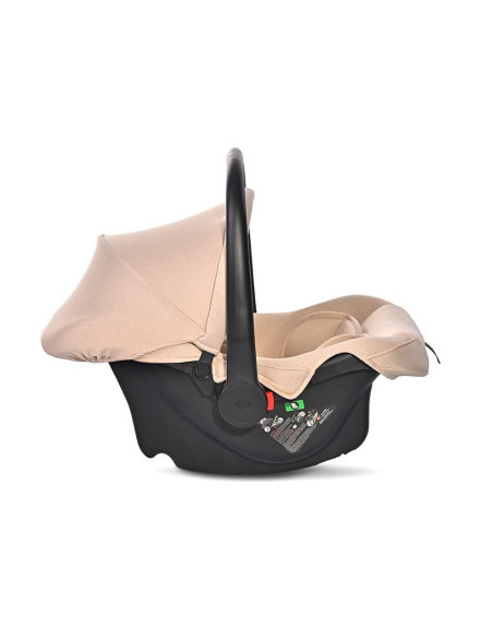 10071912412,Scoica auto pentru copii, Joy, i-Size, 0-12 luni, 40-85 cm, Beige