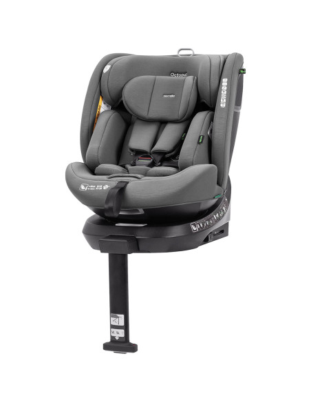 CRL-16002-SSGREY,Scaun auto rotativ 360° SPS Carrello OCTOPUS i-SIZE 40-150 cm ISOFIX Seashell Grey