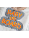 UP-bj_8752,Semn reflectorizant Baby on Board BabyJem, rosu